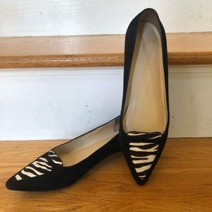 Audrey Brooke Zebra Print Flats Size 9.5